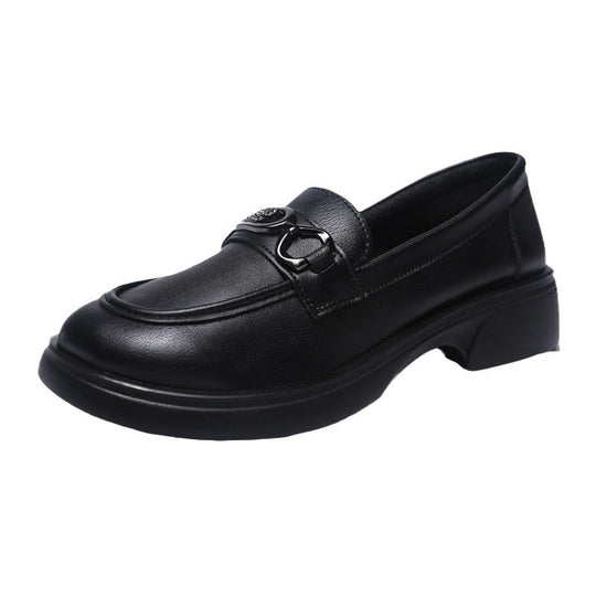 Damen Modische Loafers mit edel verzierten Schnallen EB