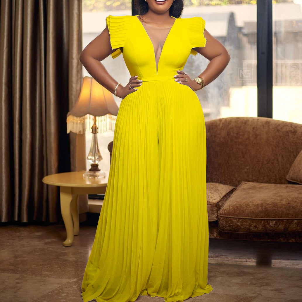 EB Schwangerschafts-Chaps, Maxikleider, Babyparty, Fotoshooting, Rüschen, Gürtel, plissiert, elegant
