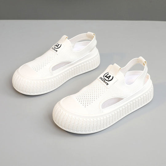Damen Atmungsaktive Sommer-Slipper mit elastischem Einstieg und rutschfester Sohle EB