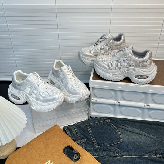 Damen Trendige Plateau Sneakers EB
