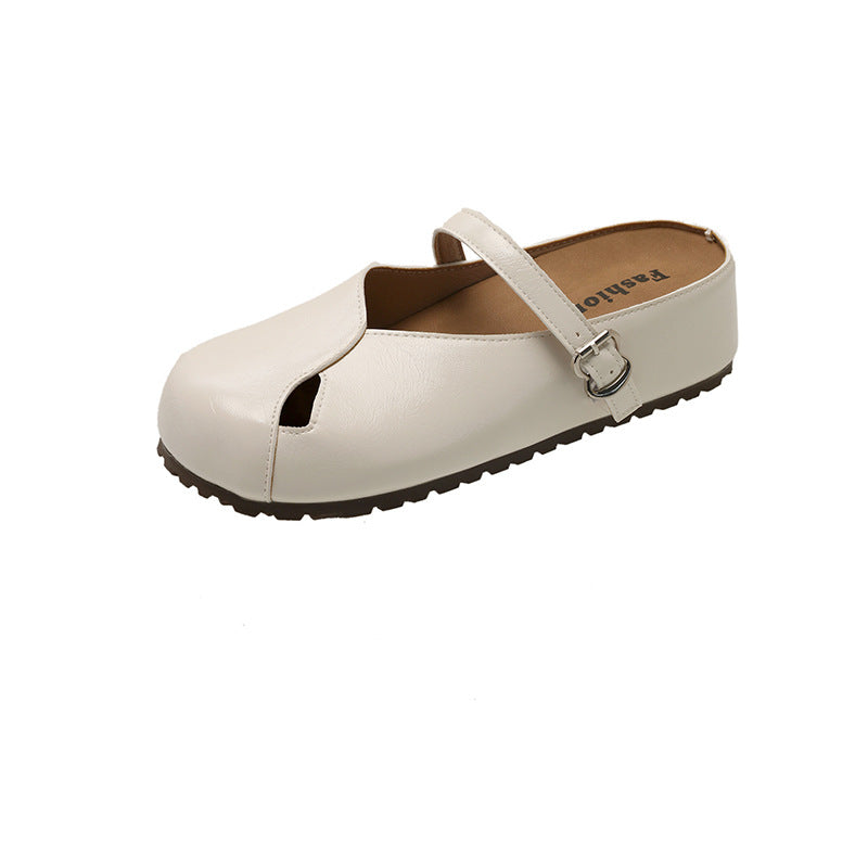 Damen Komfortable Pantoletten mit elegantem Riemen von EB