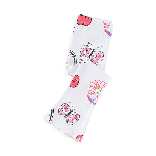 Mädchen Leggings mit buntem, verspieltem Motiv EB
