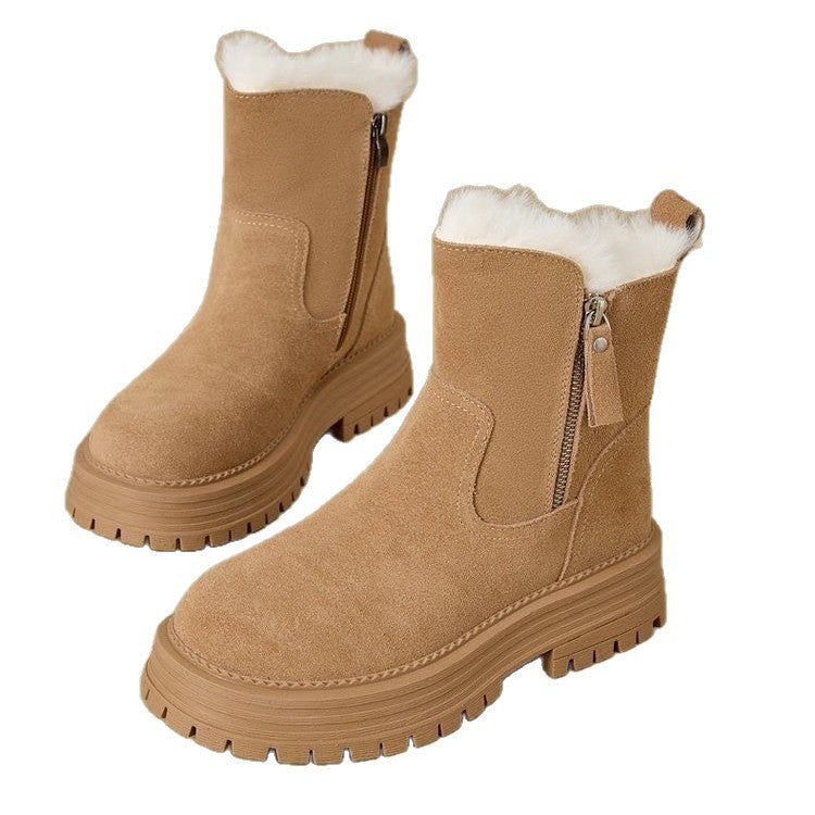 Damen Stiefeletten mit isolierendem Innenfutter und robustem Profilsohle EB