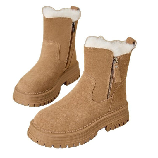 Damen Stiefeletten mit isolierendem Innenfutter und robustem Profilsohle EB