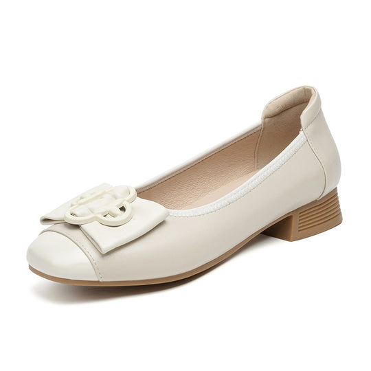 Damen Ballerinas mit schickem Schleifenakzent und elegantem Fußbett EB