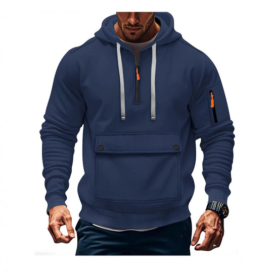 Herren lässige Kapuzenpullover mit praktischen Taschen EB