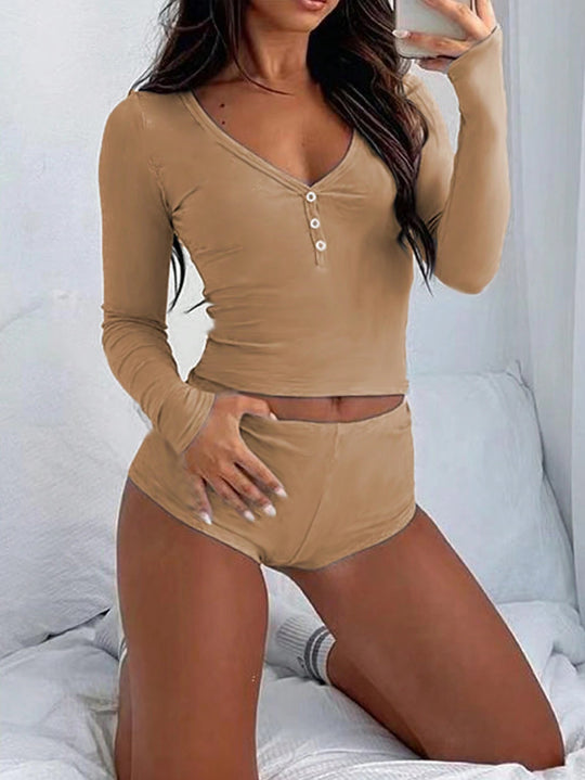 Damen Komfortables Schlafanzugset EB