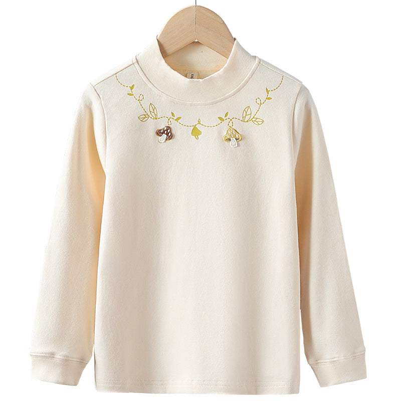 Mädchen Langarmshirt mit floralem Applikationsdesign EB