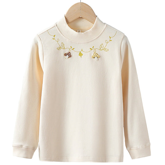 Mädchen Langarmshirt mit floralem Applikationsdesign EB
