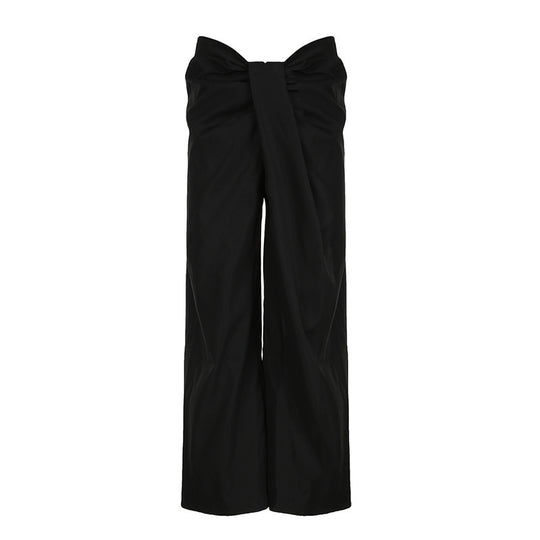Damen elegante Palazzo-Hose mit raffinierter Drapierung EB