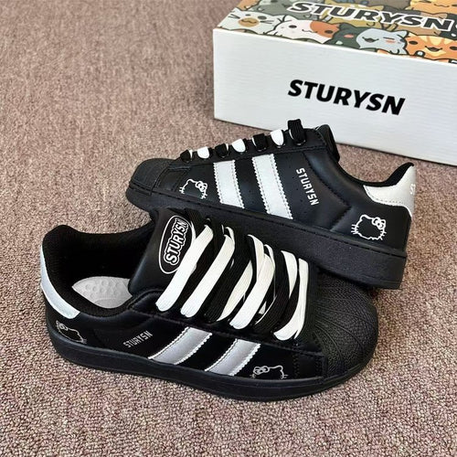 Damen Sportliche Sneakers mit strukturiertem Obermaterial und rutschfester Sohle EB