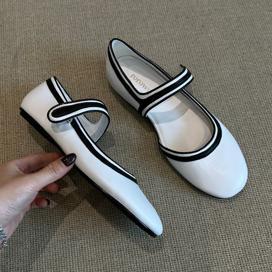Damen Ballerinas mit modischen Riemchen EB