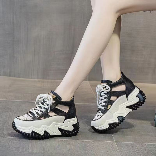 Damen Sportliche Sneaker mit rutschfester Sohle und atmungsaktiver Mesh-Oberfläche EB