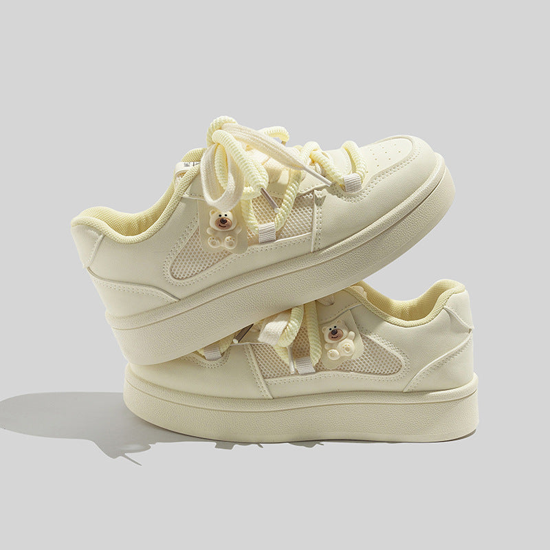 Damen Sneakers mit atmungsaktiven Mesh-Einsätzen und dekorativen Details EB