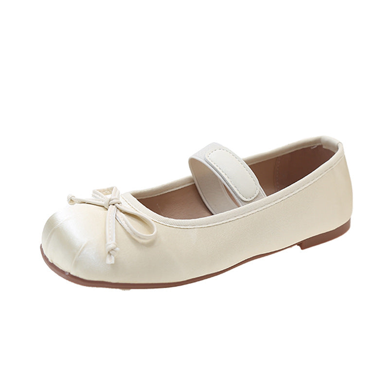 Damen elegante Ballerinas mit verstellbarem Riemen und Schleifenverzierung EB