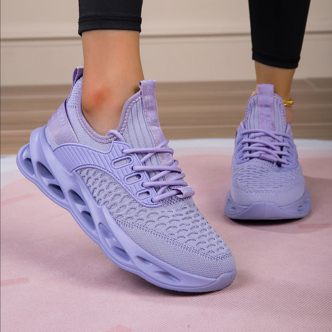 Damen Atmungsaktive Laufschuhe mit elastischem Obermaterial und griffiger Sohle EB