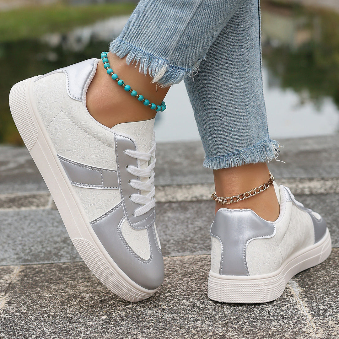 Damen Sneakers im modernen Retro-Design mit atmungsaktiven Einsätzen EB