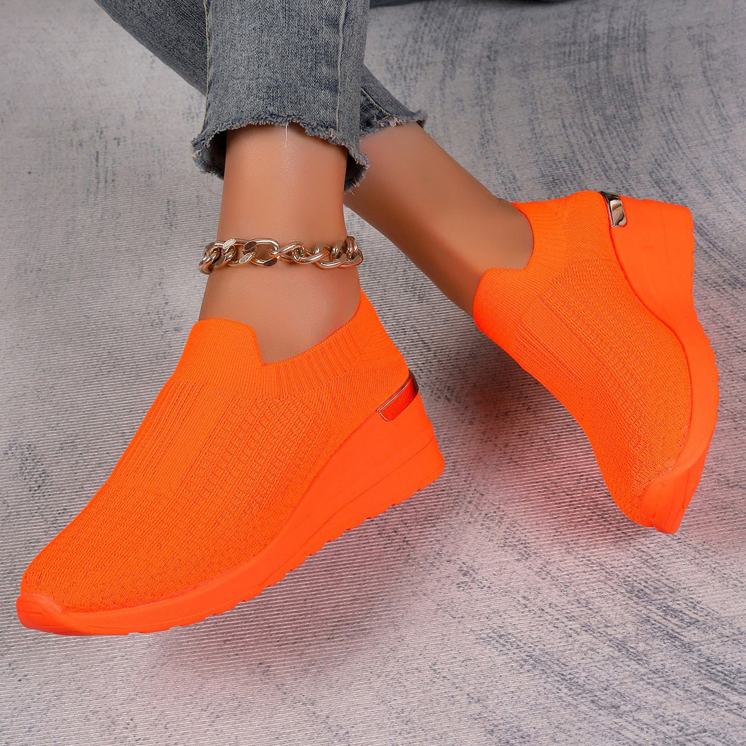 Damen bequeme Sneakers im Leopardenmuster EB