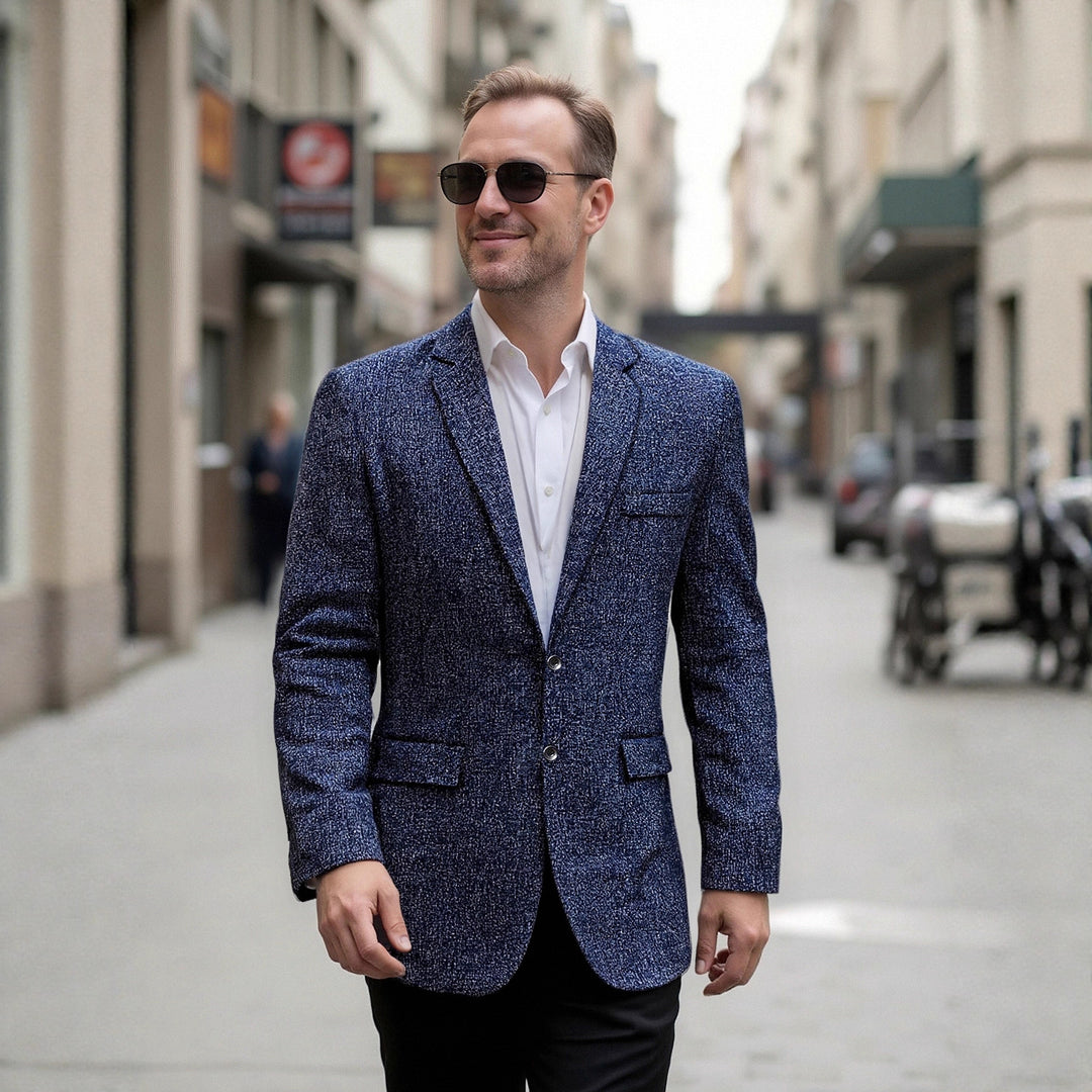 Herren eleganter strukturierter Freizeitblazer EB