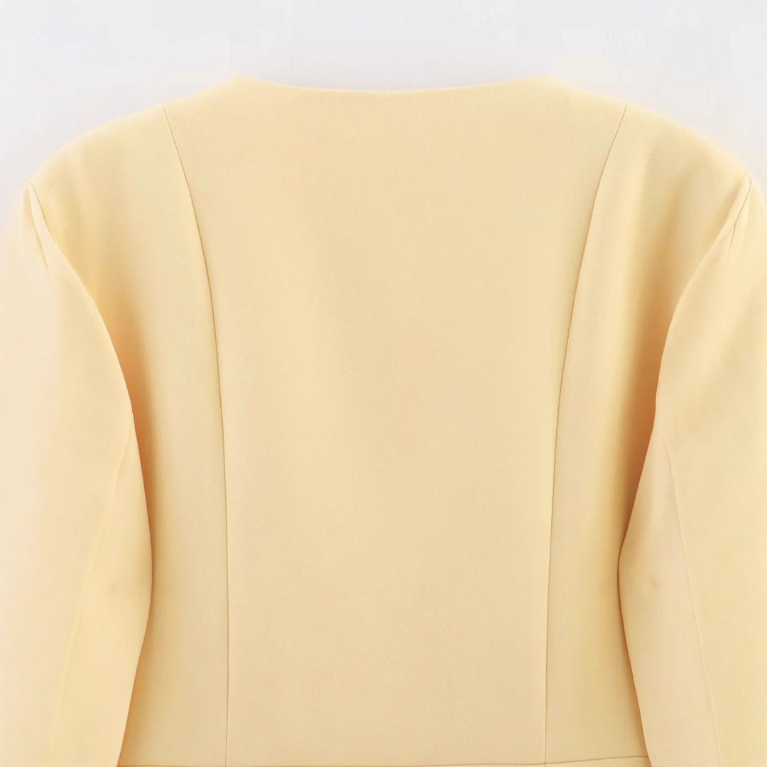 Damen modische Kurzjacke mit strukturiertem Design EB