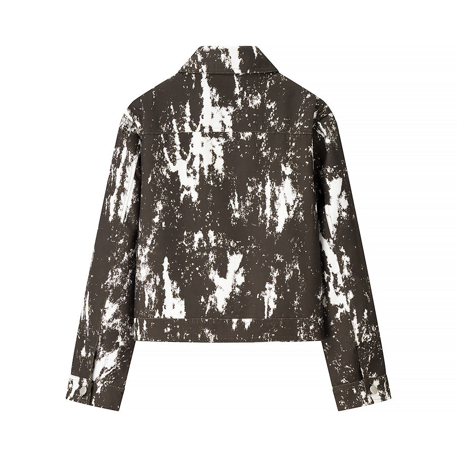 Damen modische Jacke im kreativen Muster EB