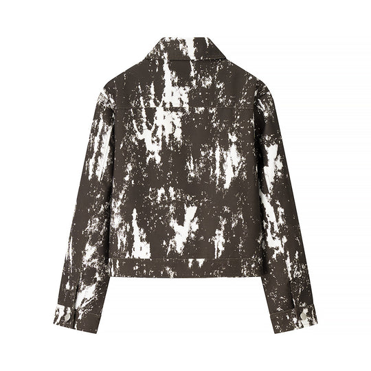 Damen modische Jacke im kreativen Muster EB