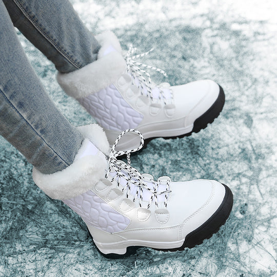 Damen Isolierte Winterstiefel mit rutschfester Sohle und warmem Innenfutter EB