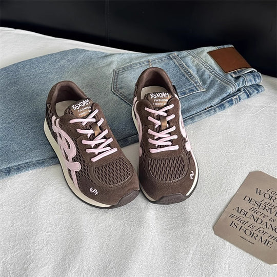 Damen Sportliche Freizeitsneaker mit atmungsaktivem Obermaterial und dämpfender Sohle EB