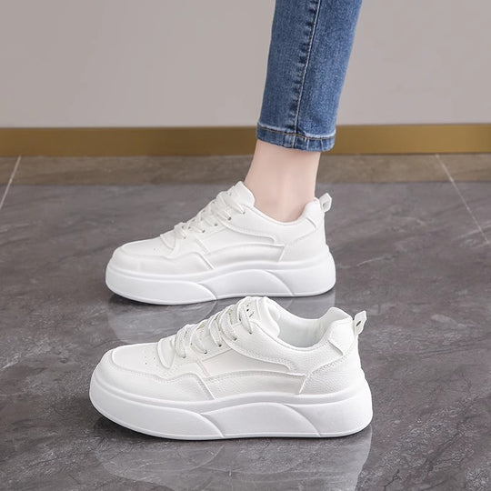 Damen Komfortable Sneakers mit extragroßer Laufsohle und atmungsaktivem Obermaterial EB