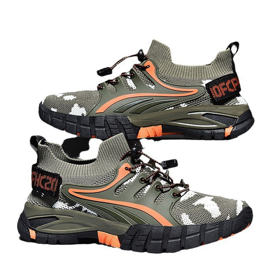 Damen Sportliche Outdoor-Sneaker mit atmungsaktivem Mesh-Obermaterial und rutschfester Sohle EB