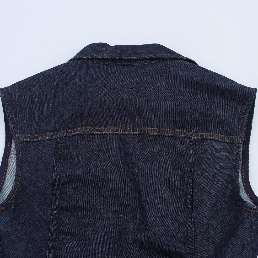 Damen Jeanskleid mit tailliertem Schnitt und praktischen Taschen EB