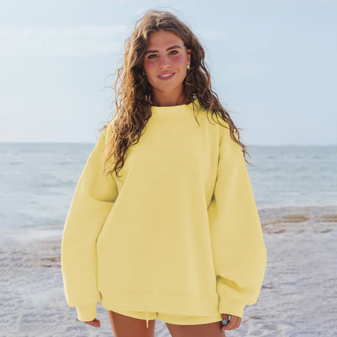 Damen Oversize-Sweatshirt mit Raglanärmeln EB