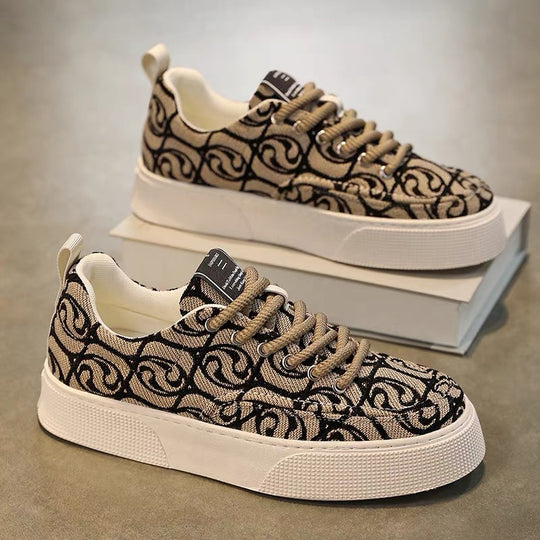 Damen Modische Sneakers mit einzigartigem Muster und rutschfester Sohle EB