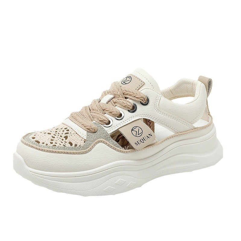 Damen Sportliche Sneakers mit atmungsaktiven Einsätzen und modernem Design EB