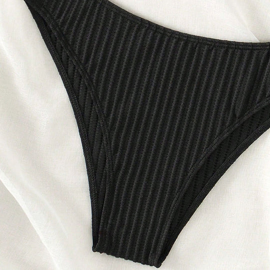 Damen Bikiniset mit modernem Rippendesign EB