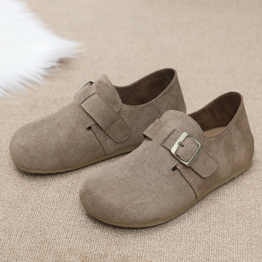 Damen bequeme Slipper mit verstellbarem Riemen EB