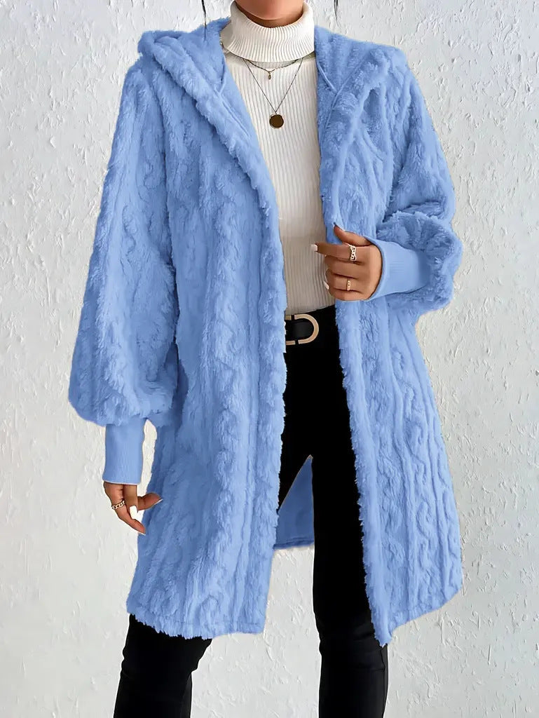 Damen Kapuzenjacke aus luxuriösem Fleece EB