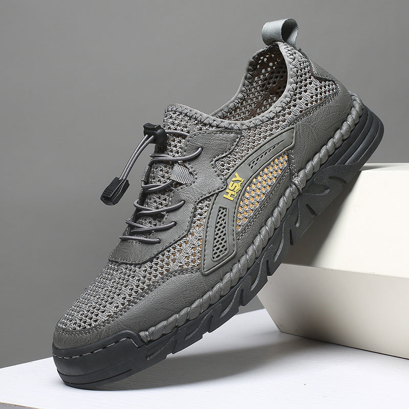 Herren Atmungsaktive Sportschuhe mit elastischem Schnellschnürsystem EB