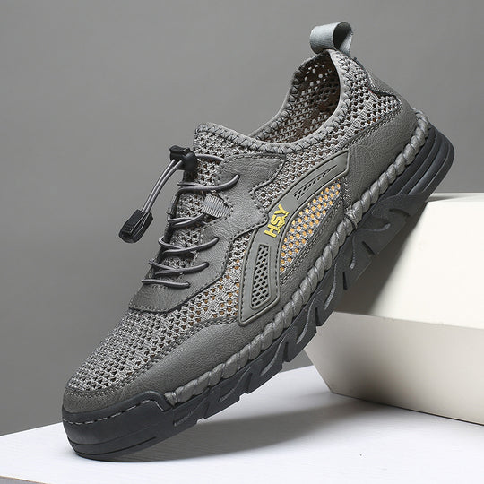Herren Atmungsaktive Sportschuhe mit elastischem Schnellschnürsystem EB