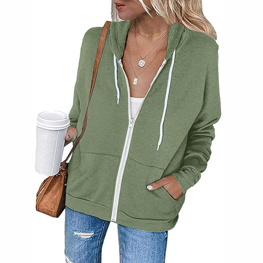 Damen Kapuzenjacke mit weichem Fleece und praktischen Taschen EB