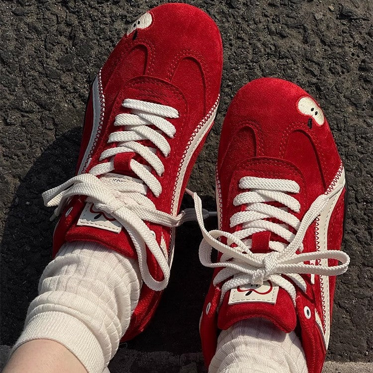 Damen Sneakers mit verspieltem Applikationsdesign und atmungsaktiver Sohle EB
