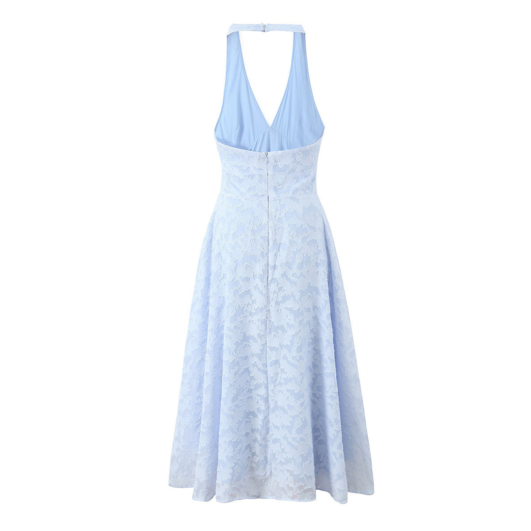 Damen elegantes Halterkleid EB
