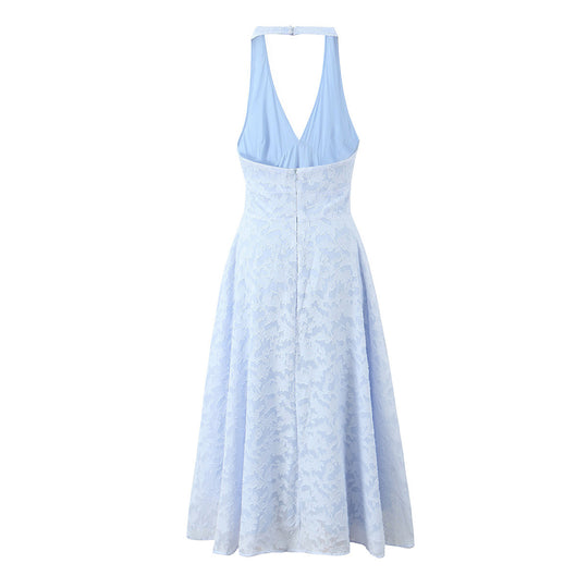 Damen elegantes Halterkleid EB