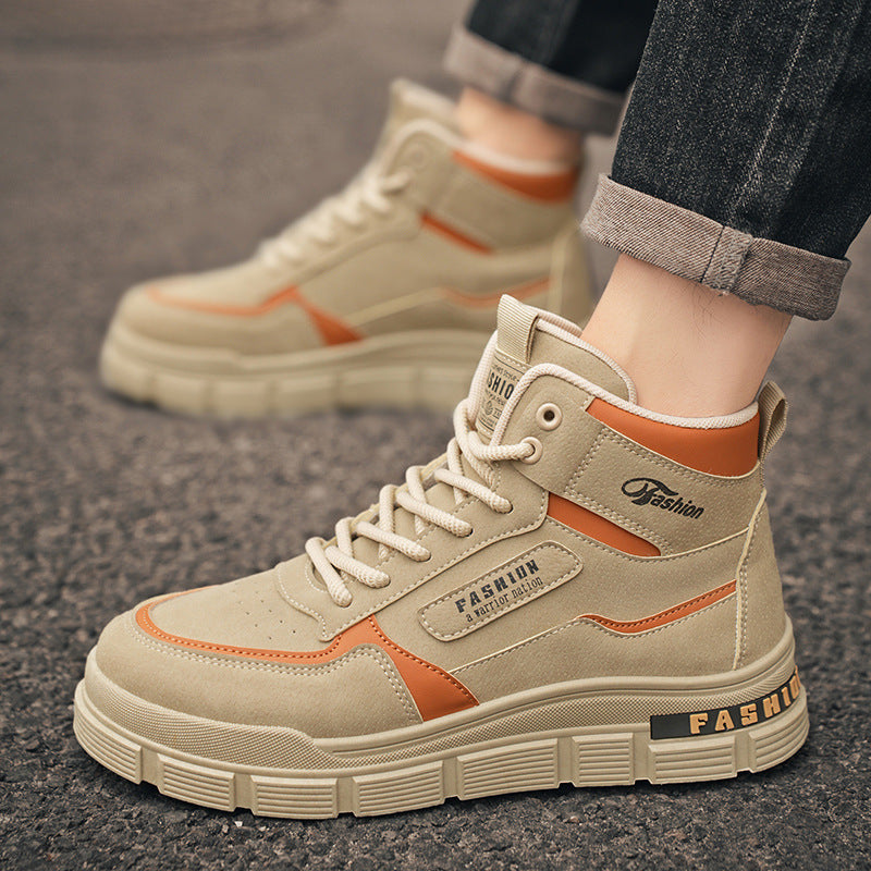 Damen Modische High-Top Sneakers mit dämpfendem Sohlenprofil und strapazierfähigem Obermaterial EB