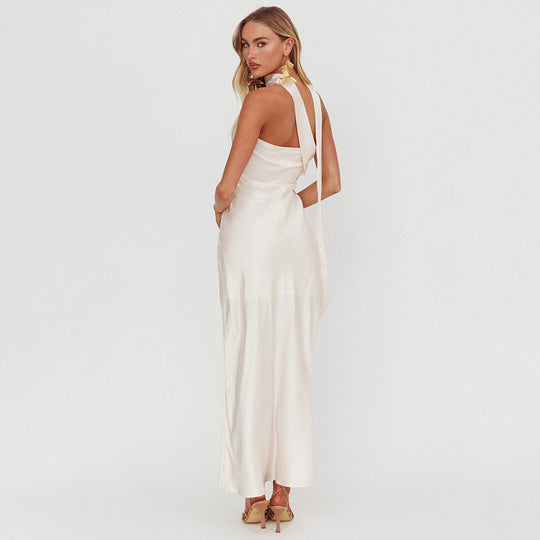 Damen Elegantes Schulterfreies Maxikleid mit floralem Design und tailliertem Schnitt EB