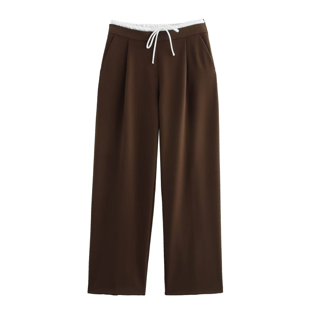 Damen elegante und bequeme Palazzo-Hose EB