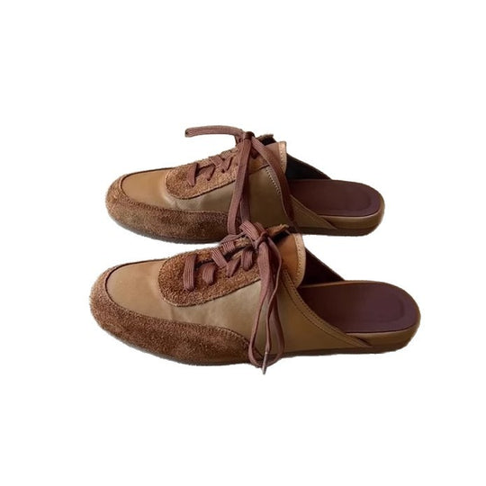 Damen Mokassins mit elegantem Schnürdesign und weichem Wildleder EB