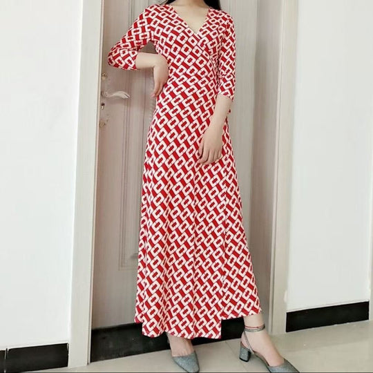 EB | Maxikleid mit V-Ausschnitt