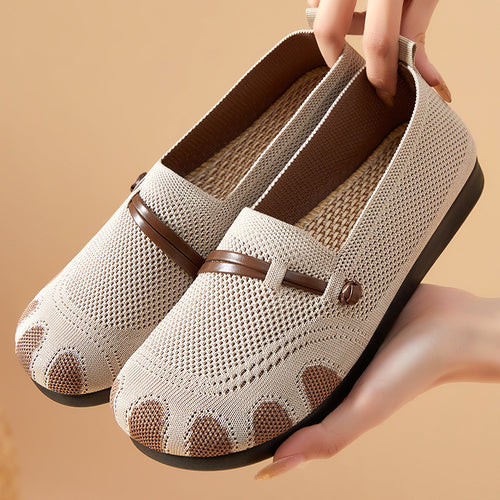 Damen Komfortable Slip-On Clogs mit atmungsaktivem Obermaterial und flexiblem Fußbett EB