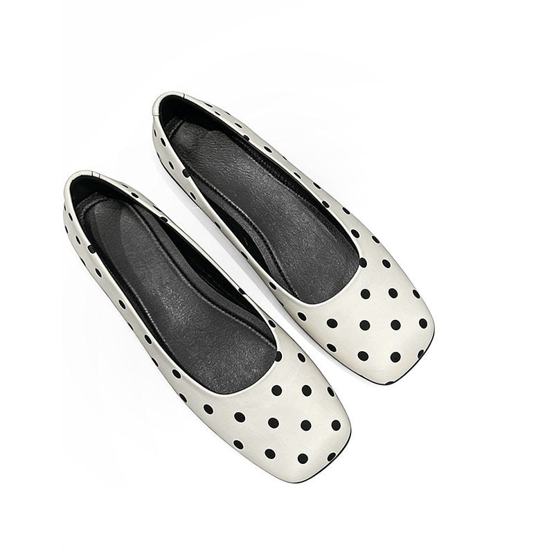 Damen Ballerinas mit eleganter Punktenmusterung und bequemer Innensohle EB